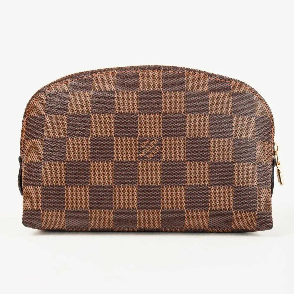 Louis Vuitton Brown Damier Ebene Cosmetic Pouch N47516 - Picture 4 of 11